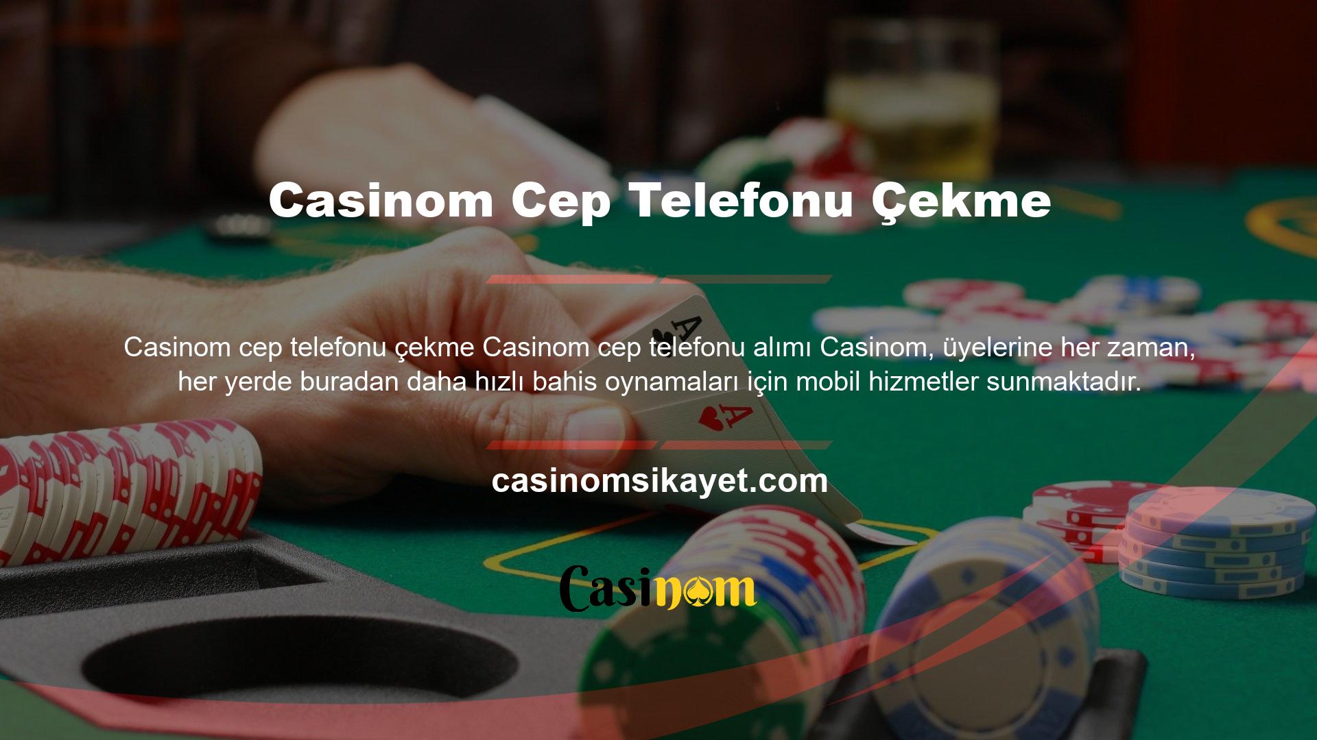 Casinom Mobil, kullanıcıların nakit ihtiyaçlarını anında karşılamalarına ve herhangi bir akıllı telefondan kolayca nakit kullanmalarına olanak sağlıyor